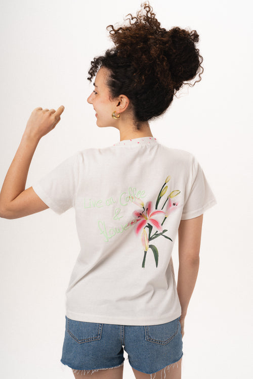 Lily Bloom Beaded Tee