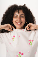 Lily Bloom Beaded Tee