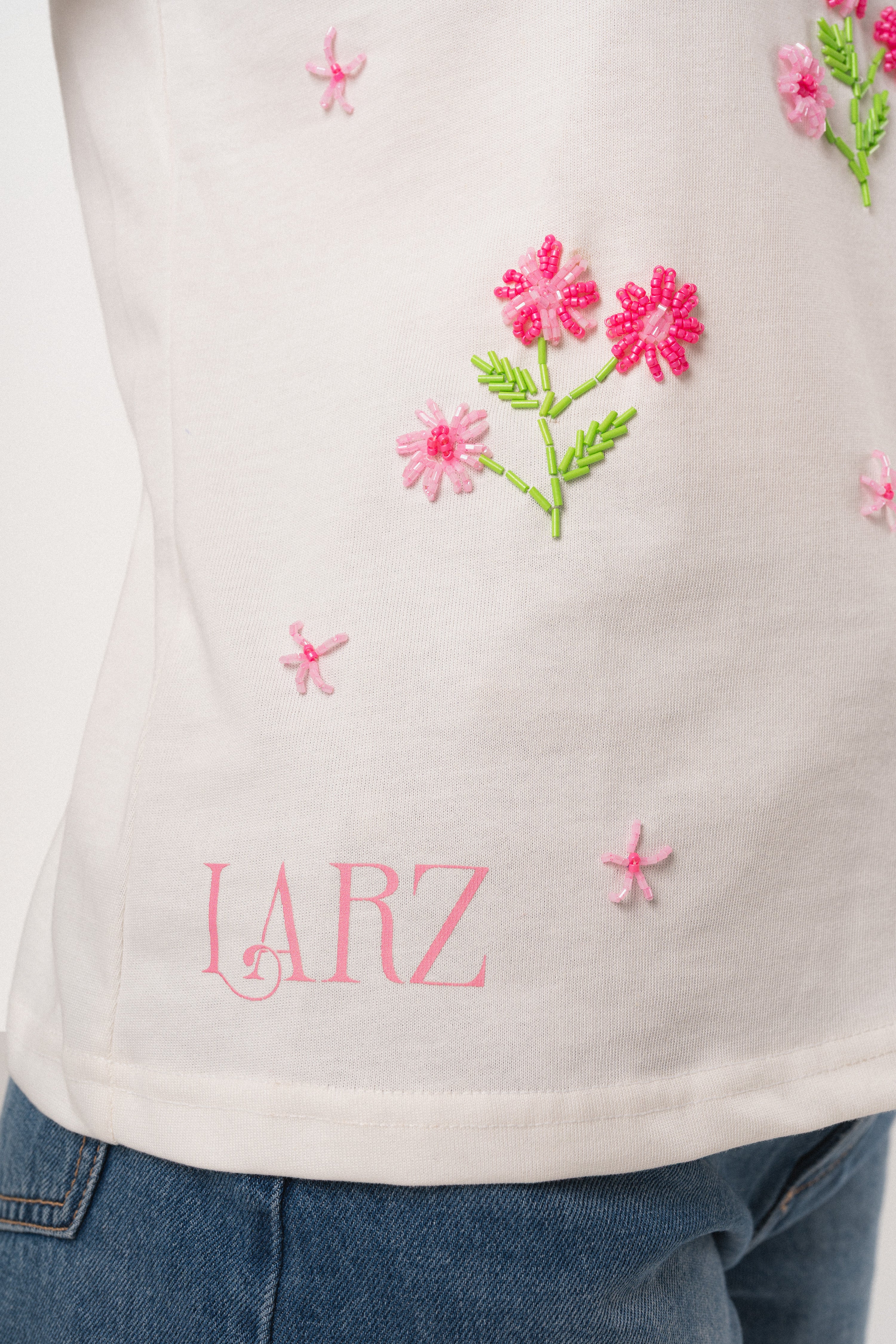 Lily Bloom Beaded Tee – House of Larz