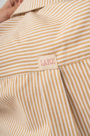 Lily Bloom Hand-Beaded Shirt - Sand Stripe