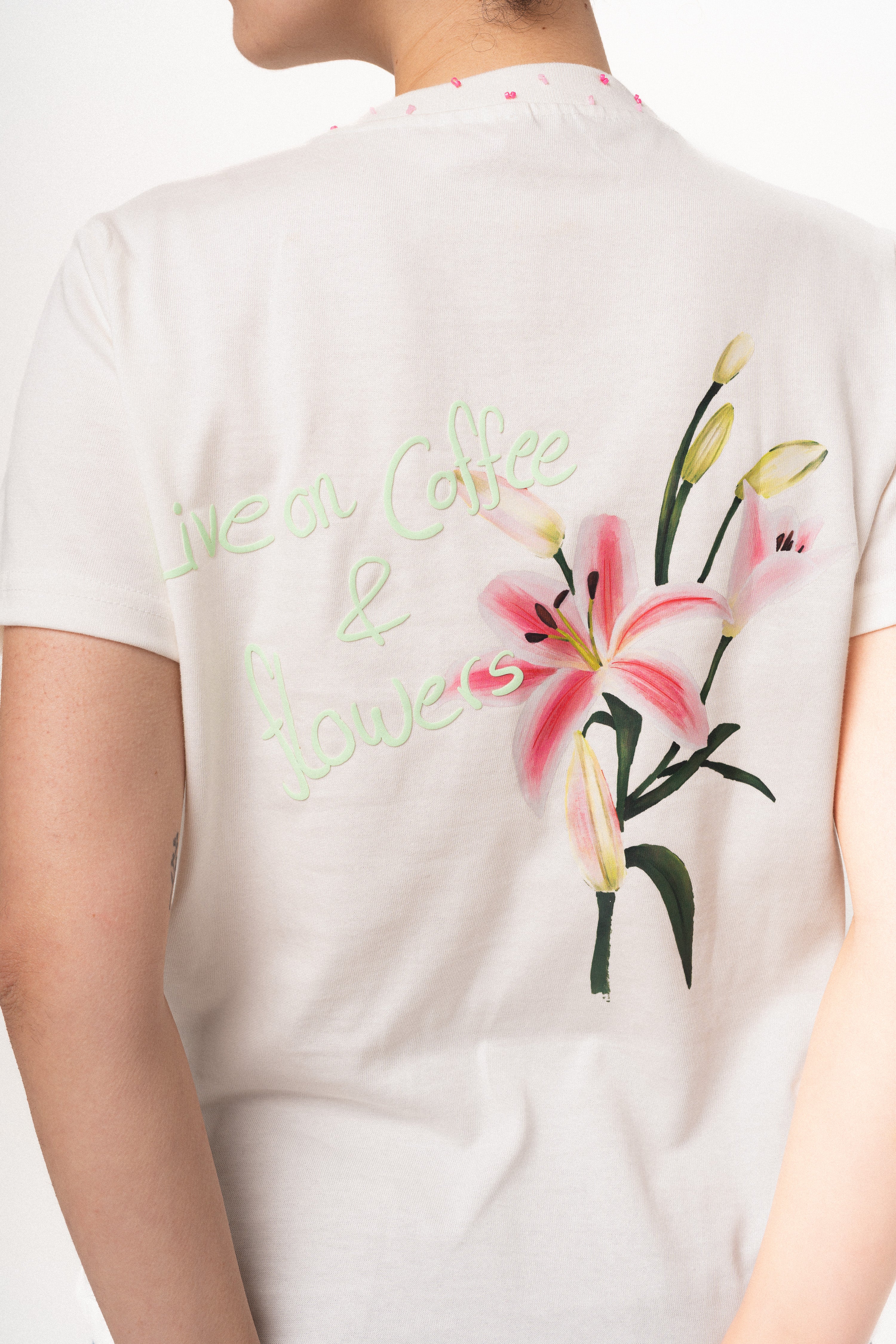 Lily Bloom Beaded Tee